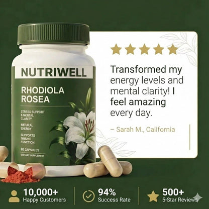 100% Pure Rhodiola Rosea